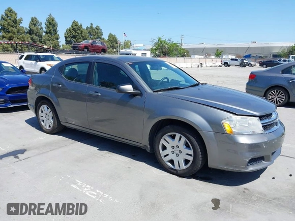 2012 Dodge Avenger SE with VIN 1C3CDZAB7CN270490, listed as a IAAI auction lot 42095154 with 168,566 mi miles. Bid and sale history available at carsss.com. Image 1.