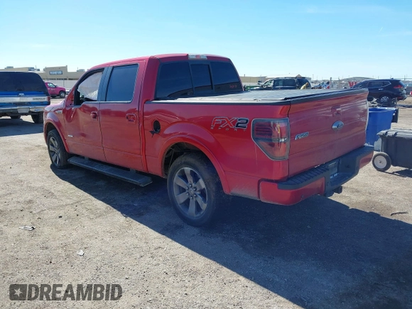 2012 Ford F-150 XL with VIN 1FTFW1CT5CFC95215, listed as a IAAI auction lot 41644046 with 222,735 mi miles. Bid and sale history available at carsss.com. Image 3.