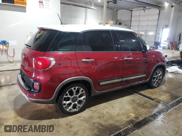 2016 FIAT 500L Trekking with VIN ZFBCFADH4GZ038065, listed as a Copart auction lot 42003775 with 77,949 mi miles and Salvage Title. Bid and sale history available at carsss.com. Image 3.