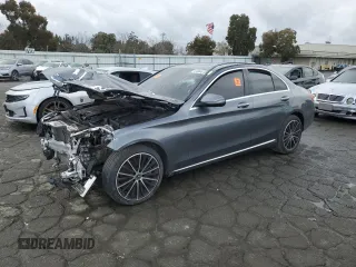 2020 Mercedes-Benz C 300 with VIN W1KWF8DB5LR599664, listed as a Copart auction lot 44946155 with 71,311 mi miles and Salvage Title. Bid and sale history available at DreamBid. Image 1.