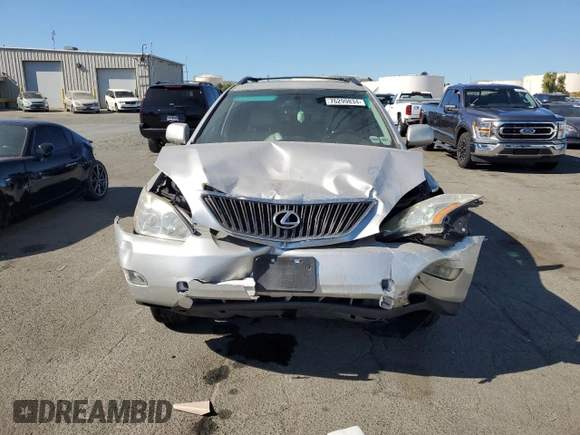 2005 Lexus RX with VIN JTJGA31U150055091, listed as a Copart auction lot 76299834 with 248,226 mi miles and Salvage Title. Bid and sale history available at carsss.com. Image 5.