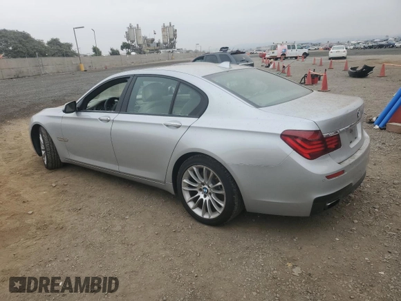 2013 BMW 7 Series 740i with VIN WBAYA6C53DD143952, listed as a Copart auction lot 76064454 with 119,896 mi miles and Clean Title. Bid and sale history available at carsss.com. Image 2.