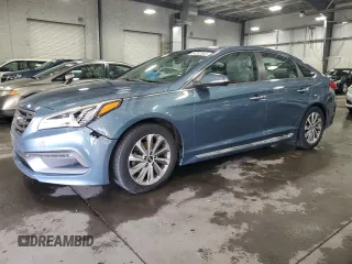 2015 Hyundai Sonata Sport with VIN 5NPE34AF7FH047528, listed as a Copart auction lot 54252645 with 58,703 mi miles and Salvage title. Bid and sale history available at DreamBid. Image 1.