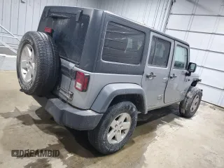 2015 Jeep Wrangler Unlimited Willys Wheeler with VIN 1C4BJWDGXFL503056, listed as a Copart auction lot 47191265 with Not Provided miles and Salvage Title. Bid and sale history available at DreamBid. Image 3.