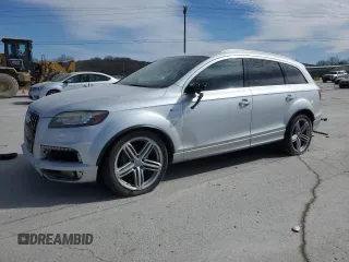 2014 Audi Q7 3.0T S line Prestige with VIN WA1DGAFEXED003312, listed as a Copart auction lot 46977585 with 173,365 mi miles and Salvage Title. Bid and sale history available at carsss.com. Image 1.