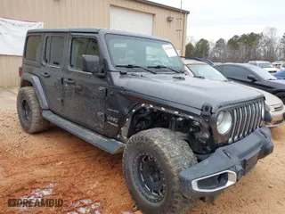 2020 Jeep Wrangler Unlimited North Edition with VIN 1C4HJXEN9LW269015, listed as a IAAI auction lot 41374546 with 87,322 mi miles. Bid and sale history available at carsss.com. Image 1.