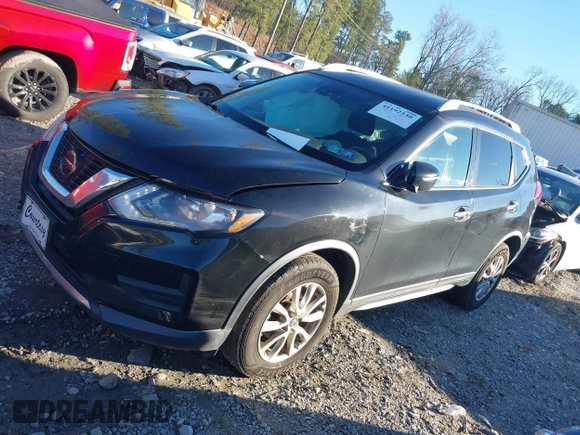 2019 Nissan Rogue SV with VIN KNMAT2MV2KP505805, listed as a IAAI auction lot 41192230 with 92,155 mi miles. Bid and sale history available at carsss.com. Image 14.