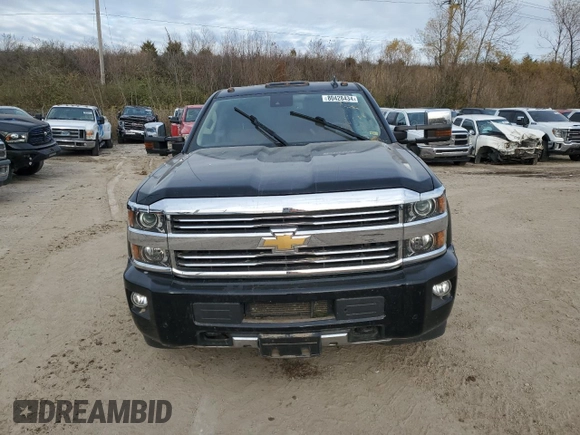 2016 Chevrolet Silverado 3500HD High Country with VIN 1GC4K1E85GF243925, listed as a Copart auction lot 80428434 with 0 mi miles and Salvage Title. Bid and sale history available at carsss.com. Image 5.