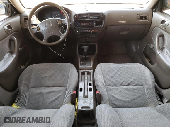 1998 Honda Civic DX with VIN JHMEJ6625WS000750, listed as a Copart auction lot 62486554 with 149,369 mi miles and Salvage Title. Bid and sale history available at DreamBid. Image 8.