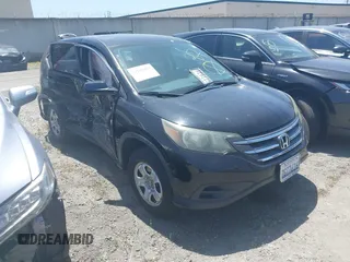 2014 Honda CR-V LX with VIN 2HKRM3H30EH551163, listed as a IAAI auction lot 42109975 with 57,712 mi miles. Bid and sale history available at carsss.com. Image 1.