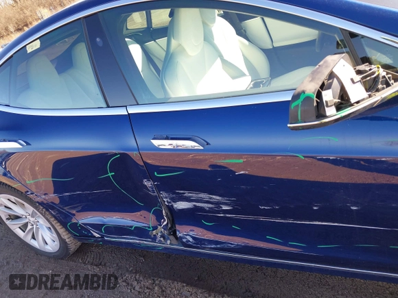 2017 Tesla Model S 100D with VIN 5YJSA1E20HF229362, listed as a IAAI auction lot 41698083 with 75,737 mi miles. Bid and sale history available at carsss.com. Image 19.