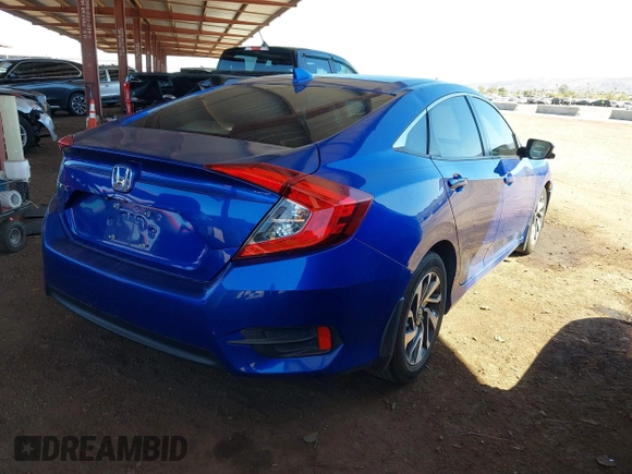 2017 Honda Civic Sedan EX with VIN 19XFC2F72HE028712, listed as a IAAI auction lot 41859083 with 106,250 mi miles. Bid and sale history available at carsss.com. Image 4.