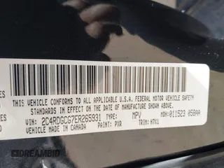2014 Dodge Grand Caravan SXT with VIN 2C4RDGCG7ER265931, listed as a IAAI auction lot 42141644 with 205,968 mi miles and . Bid and sale history available at DreamBid. Image 9.