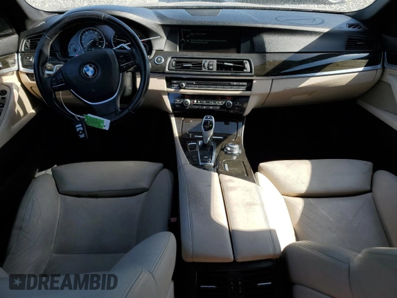 2012 BMW 5 Series 550i with VIN WBAFR9C58CDV59205, listed as a Copart auction lot 53656755 with 122,445 mi miles and Salvage Title. Bid and sale history available at carsss.com. Image 8.