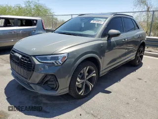 2024 Audi Q3 S line Premium Plus with VIN WA1EECF39R1101985, listed as a Copart auction lot 56709835 with 8,948 mi miles and Salvage title. Bid and sale history available at DreamBid. Image 1.