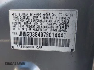 2007 Honda Fit с VIN JHMGD38497S014441, выставлен на аукционе IAAI как лот 41987759 с пробегом 110 070 миль миль и . История ставок и продаж доступна на DreamBid. Изображение 9.