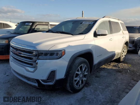 2021 GMC Acadia SLE with VIN 1GKKNKLS4MZ202512, listed as a Copart auction lot 46194445 with Not Provided miles and Non Repairable. Bid and sale history available at carsss.com. Image 1.