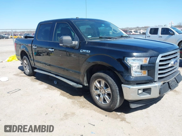 2017 Ford F-150 XL with VIN 1FTEW1CP3HKD06967, listed as a IAAI auction lot 41776230 with 165,388 mi miles. Bid and sale history available at carsss.com. Image 1.
