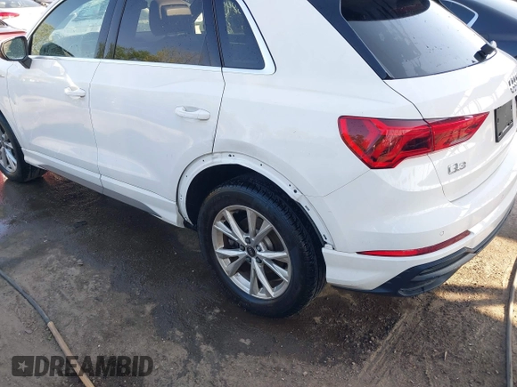 2021 Audi Q3 S line Premium with VIN WA1DECF31M1037901, listed as a IAAI auction lot 42158457 with 25,925 mi miles and . Bid and sale history available at DreamBid. Image 19.