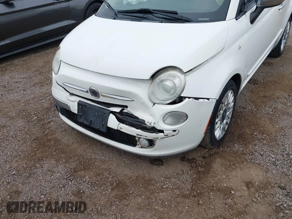 2012 FIAT 500 Lounge with VIN 3C3CFFCR9CT120173, listed as a IAAI auction lot 42438907 with 154,151 mi miles and . Bid and sale history available at DreamBid. Image 6.