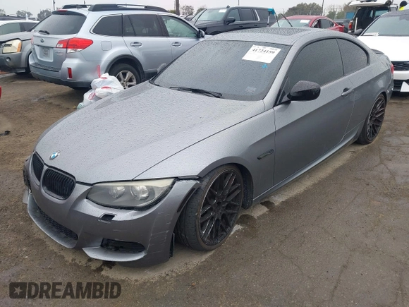 2011 BMW 3 Series 335is with VIN WBAKG1C52BE599455, listed as a IAAI auction lot 41724159 with 121,570 mi miles and . Bid and sale history available at carsss.com. Image 18.