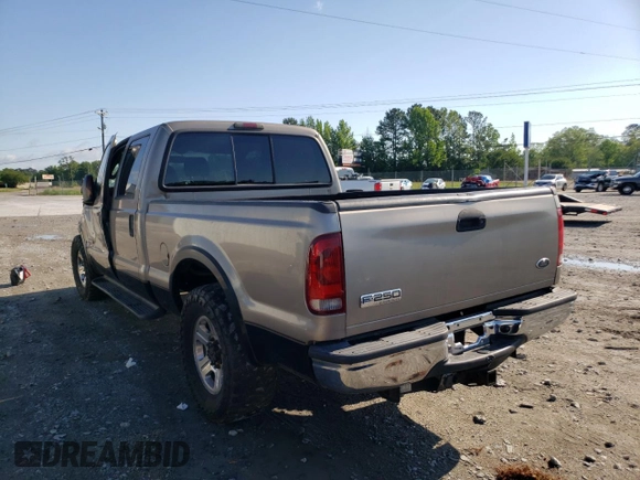 2005 Ford F-250 XL with VIN 1FTSW20P35EB09367, listed as a Copart auction lot 46801352 with 219,127 mi miles and Non Repairable. Bid and sale history available at DreamBid. Image 3.