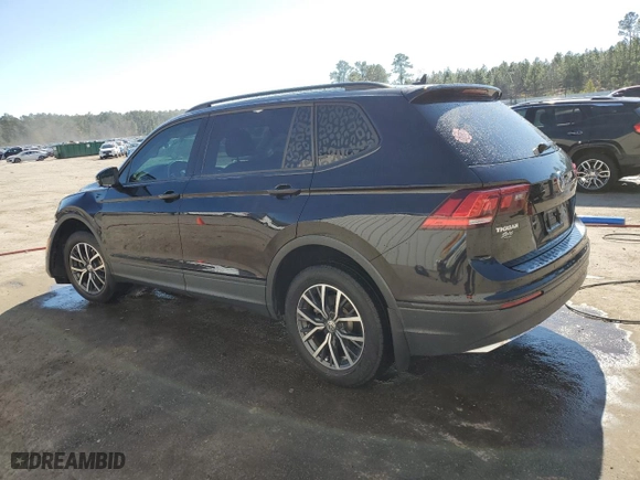 2021 Volkswagen Tiguan S with VIN 3VV1B7AX9MM019203, listed as a Copart auction lot 43536875 with 45,918 mi miles and Salvage Title. Bid and sale history available at carsss.com. Image 2.