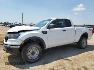 2021 Ford Ranger XL with VIN 1FTER1FH7MLD77427, listed as a Copart auction lot 55785745 with 79,323 mi miles and Salvage title. Bid and sale history available at DreamBid. Image 1.