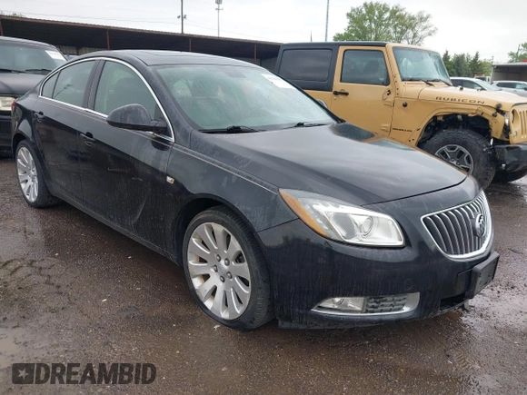 2011 Buick Regal CXL Turbo TO7 with VIN W04G15GV0B1121807, listed as a IAAI auction lot 42142987 with 75,000 mi miles and . Bid and sale history available at DreamBid. Image 1.