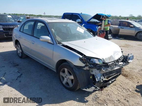 2004 Honda Civic EX with VIN JHMES26784S001762, listed as a IAAI auction lot 42030046 with 195,530 mi miles and . Bid and sale history available at DreamBid. Image 1.