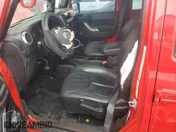 2014 Jeep Wrangler Unlimited Rubicon with VIN 1C4HJWFG5EL283881, listed as a Copart auction lot 58150255 with 100,166 mi miles and Non repairable. Bid and sale history available at DreamBid. Image 7.