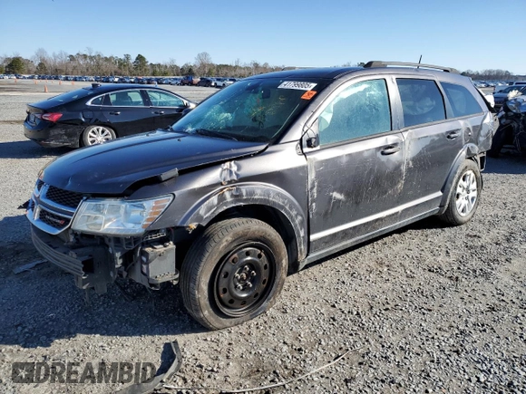 2019 Dodge Journey SE Value with VIN 3C4PDCAB9KT737949, listed as a Copart auction lot 41799805 with Not Provided miles and Salvage Title. Bid and sale history available at DreamBid. Image 1.