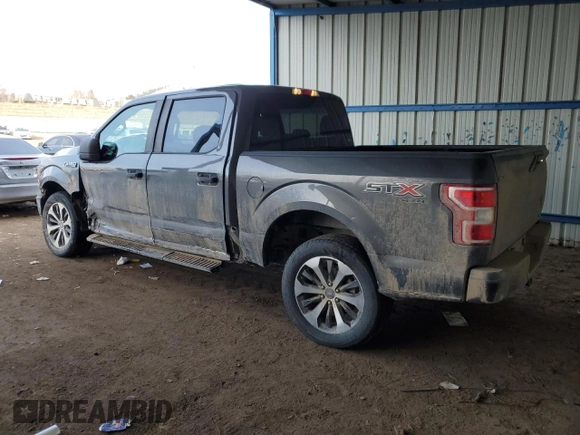 2019 Ford F-150 XL with VIN 1FTEW1E49KKF02664, listed as a Copart auction lot 46167605 with 101,759 mi miles and Salvage title. Bid and sale history available at DreamBid. Image 2.