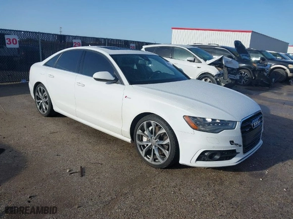 2012 Audi A6 3.0T Prestige with VIN WAUJGAFC4CN048421, listed as a IAAI auction lot 41700421 with 117,530 mi miles. Bid and sale history available at carsss.com. Image 1.