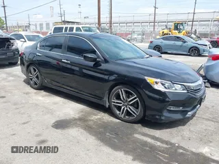 2016 Honda Accord Sport with VIN 1HGCR2F57GA037473, listed as a IAAI auction lot 42239443 with 113,916 mi miles and . Bid and sale history available at DreamBid. Image 1.