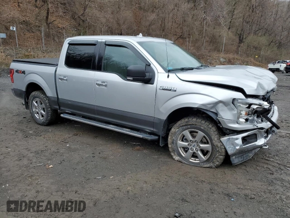 2018 Ford F-150 XL with VIN 1FTEW1E59JFC37258, listed as a Copart auction lot 52680255 with 93,966 mi miles and Salvage title. Bid and sale history available at DreamBid. Image 4.