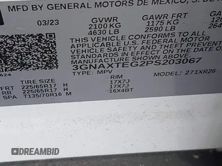 2023 Chevrolet Equinox LT z VIN 3GNAXTEG2PS203067, wystawiony jako IAAI lot #42293288 z przebiegiem 26 166 mil mil oraz . Historia ofert i sprzedaży dostępna na DreamBid. Obrazek 8.
