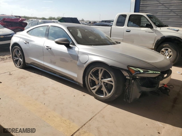 2022 Audi e-tron GT Prestige with VIN WAUDJBFW0N7003885, listed as a Copart auction lot 41626575 with 21,343 mi miles and Salvage Title. Bid and sale history available at carsss.com. Image 4.