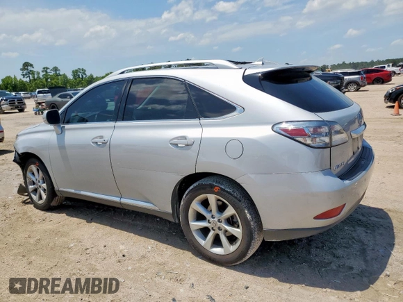 2010 Lexus RX 350 z VIN 2T2ZK1BA9AC033899, wystawiony jako Copart lot #60097375 z przebiegiem 58 397 mil mil oraz Szkoda całkowita • Salvage title. Historia ofert i sprzedaży dostępna na DreamBid. Obrazek 2.