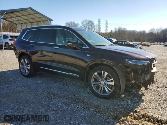 2020 Cadillac XT6 FWD Premium Luxury with VIN 1GYKPERS2LZ235113, listed as a Copart auction lot 87090074 with 43,358 mi miles and Salvage Title. Bid and sale history available at carsss.com. Image 4.
