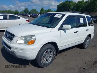 2005 Honda Pilot EX-L z VIN 5FNYF18615B002901, wystawiony jako IAAI lot #42395874 z przebiegiem 217 334 mil mil oraz . Historia ofert i sprzedaży dostępna na DreamBid. Obrazek 2.
