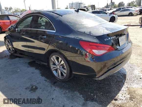 2018 Mercedes-Benz CLA 250 with VIN WDDSJ4EBXJN509885, listed as a Copart auction lot 58088825 with Not provided miles and Salvage title. Bid and sale history available at DreamBid. Image 2.