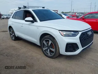 2023 Audi Q5 S line Premium Plus with VIN WA1EAAFY3P2111723, listed as a IAAI auction lot 42196076 with 33,426 mi miles and . Bid and sale history available at DreamBid. Image 1.