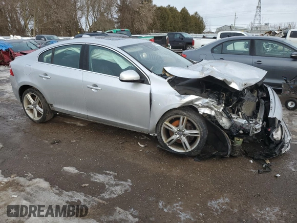2016 Volvo S60 T5 Premier with VIN YV1612TK9G2414001, listed as a Copart auction lot 47202865 with 0 mi miles and Salvage Title. Bid and sale history available at carsss.com. Image 4.
