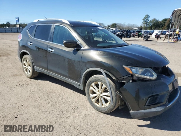 2016 Nissan Rogue SV with VIN KNMAT2MV8GP643775, listed as a Copart auction lot 47110385 with 114,330 mi miles and Salvage Title. Bid and sale history available at carsss.com. Image 4.