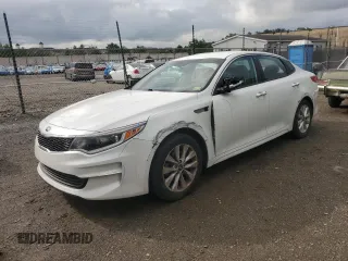 2017 Kia Optima LX with VIN 5XXGT4L37HG154041, listed as a Copart auction lot 55580055 with 110,905 mi miles and Salvage title. Bid and sale history available at DreamBid. Image 1.