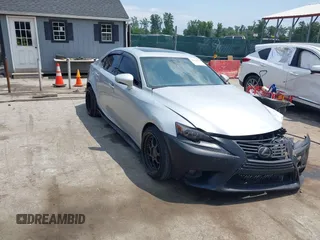 2014 Lexus IS 350 with VIN JTHCE1D24E5001080, listed as a IAAI auction lot 42414640 with 117,644 mi miles and . Bid and sale history available at DreamBid. Image 1.