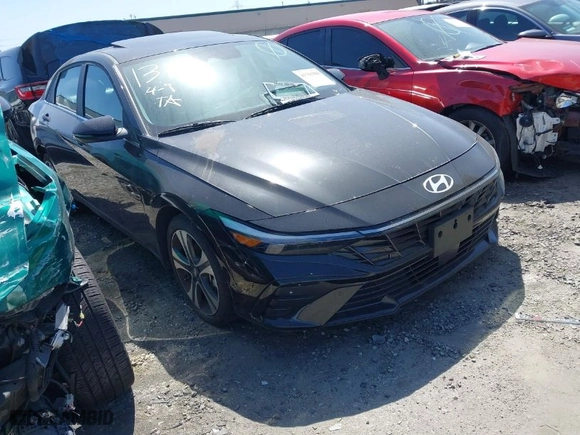 2024 Hyundai Elantra Hybrid Limited with VIN KMHLN4DJ3RU097253, listed as a IAAI auction lot 41761900 with NaN miles. Bid and sale history available at carsss.com. Image 1.