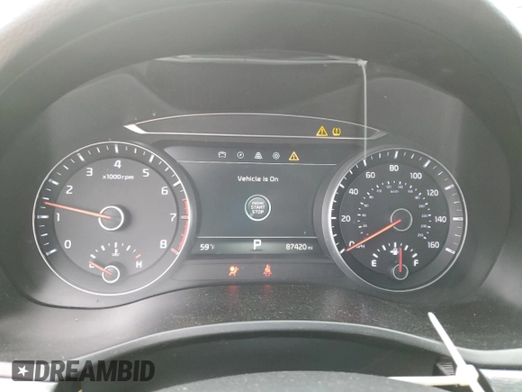 2019 Kia Cadenza Technology with VIN KNALC4J13K5173811, listed as a Copart auction lot 88353065 with 87,420 mi miles and Salvage Title. Bid and sale history available at carsss.com. Image 9.