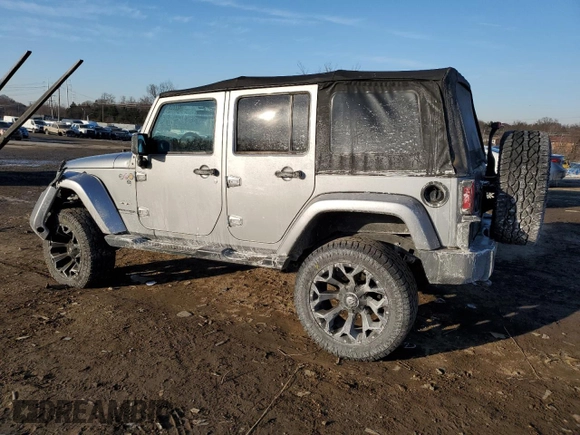 2018 Jeep Wrangler JK Unlimited Sahara with VIN 1C4HJWEGXJL922218, listed as a Copart auction lot 42282815 with 124,637 mi miles and Salvage Title. Bid and sale history available at carsss.com. Image 2.